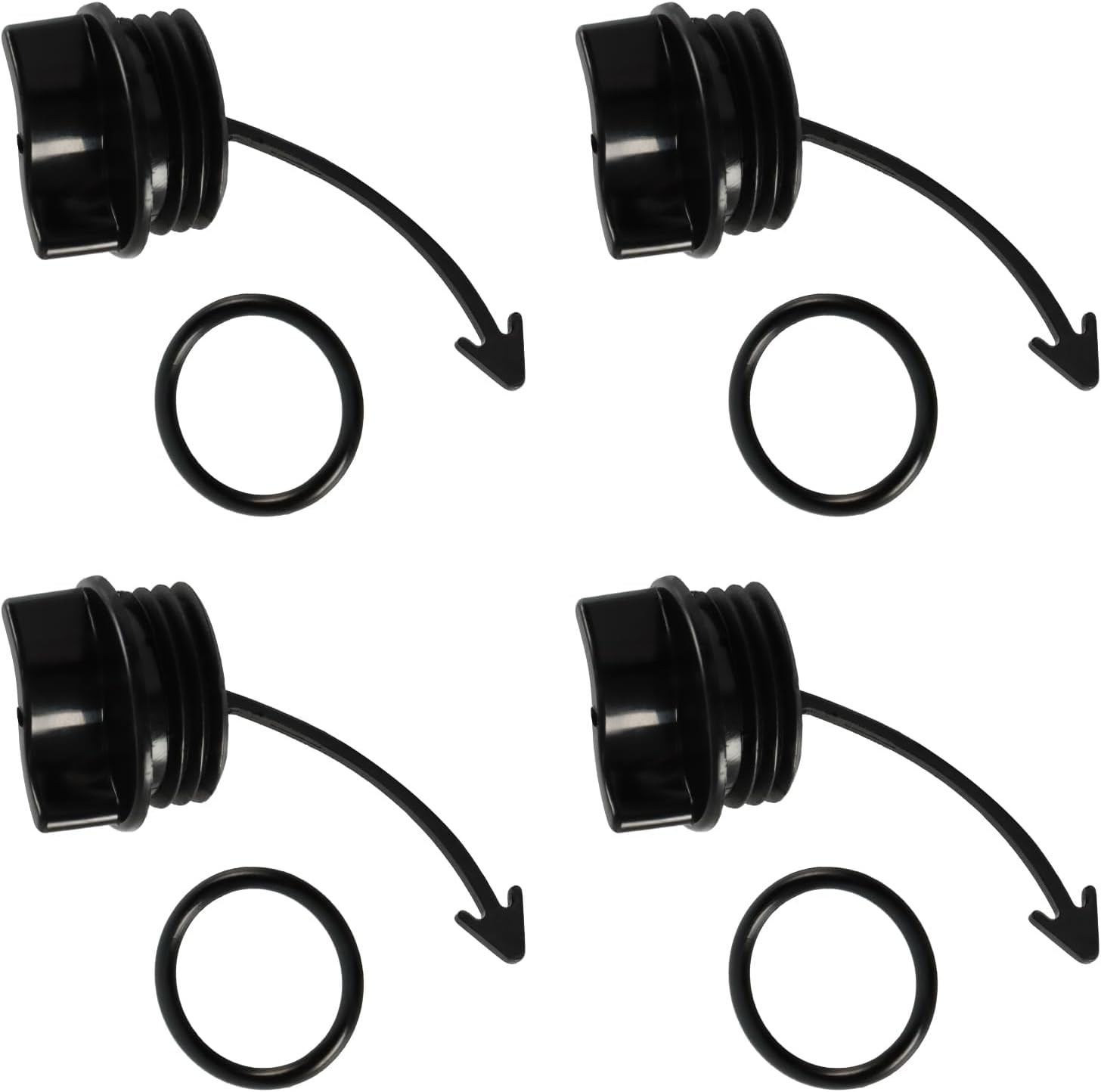 4 PCS Drain Plugs Compatible with Sea-Doo RXT GTI GTX GTR LTD GTS RXT Wake 130 1