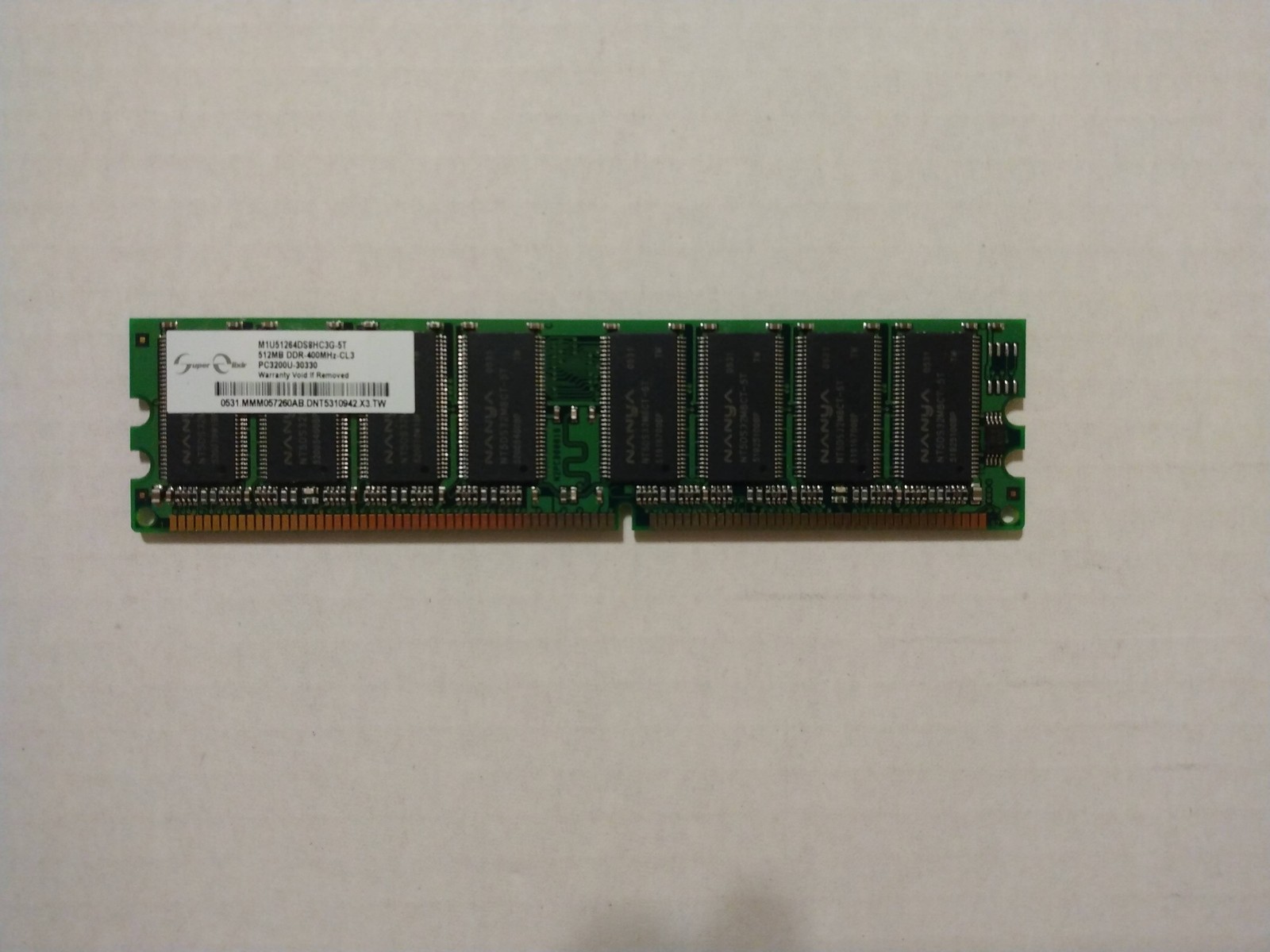 Super Elixir 512MB PC3200U-30330 DDR 400MHz CL3 RAM Memory