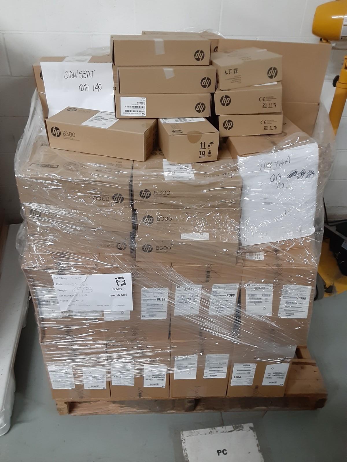 Pallet HP Mounting B300 Brackets | 7DB37AA x70 | 20W53AT x180 | Factory Sealed