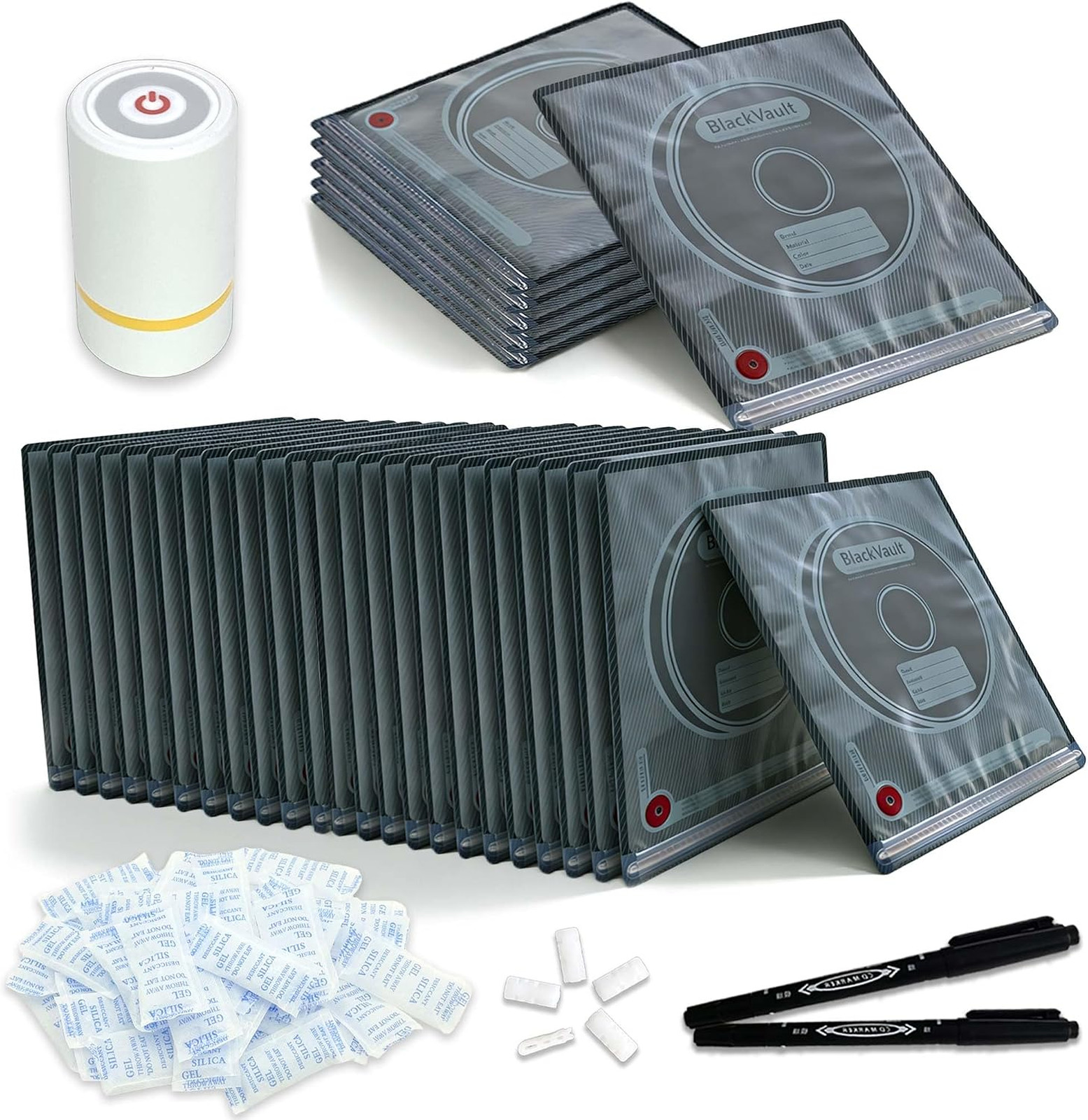 30Sets Lightproof 3D Filament Vacuum Storage Bags Kit with Pump