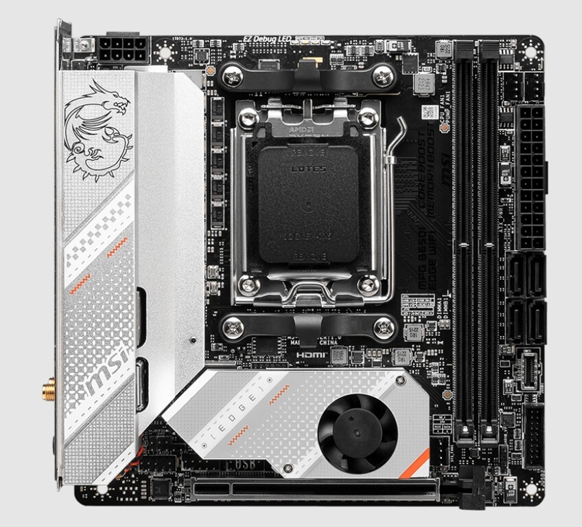 For MSI MPG B650I EDGE WIFI Motherboard DDR5 AMD B650 Socket AM5 Mini-ITX