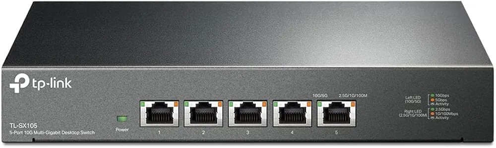 TP-Link 10G Multi-Gigabit Unmanaged Switch TLSX105 Brand New Fedex