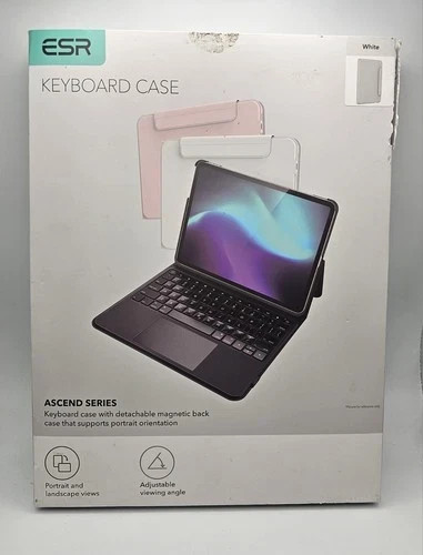 ESR Keyboard Case Ascend Series For iPad 10 WHITE OPEN BOX