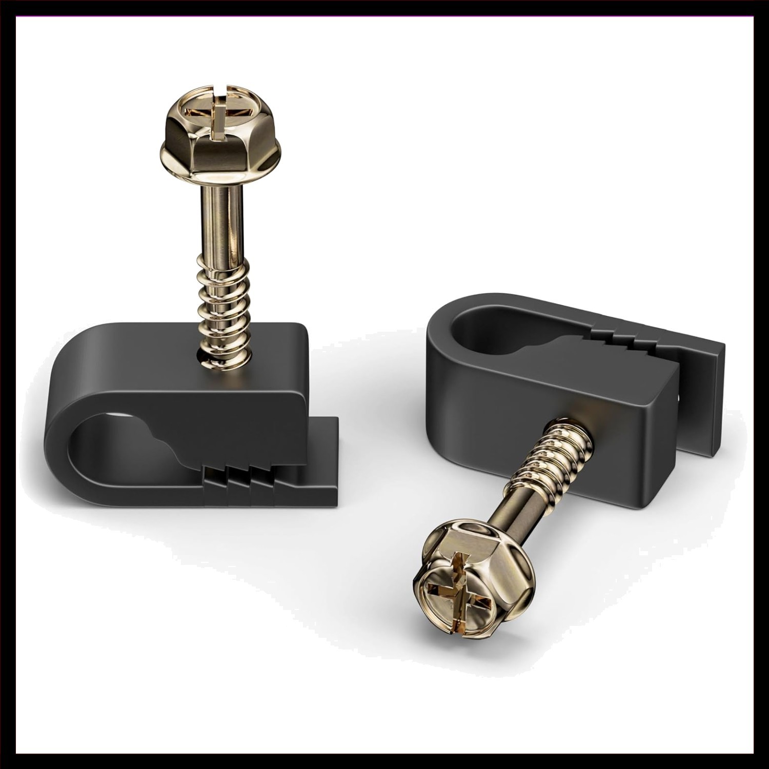 High-Quality Cable Clips with 360-Degree Grip - 100 PCS for Easy Installation