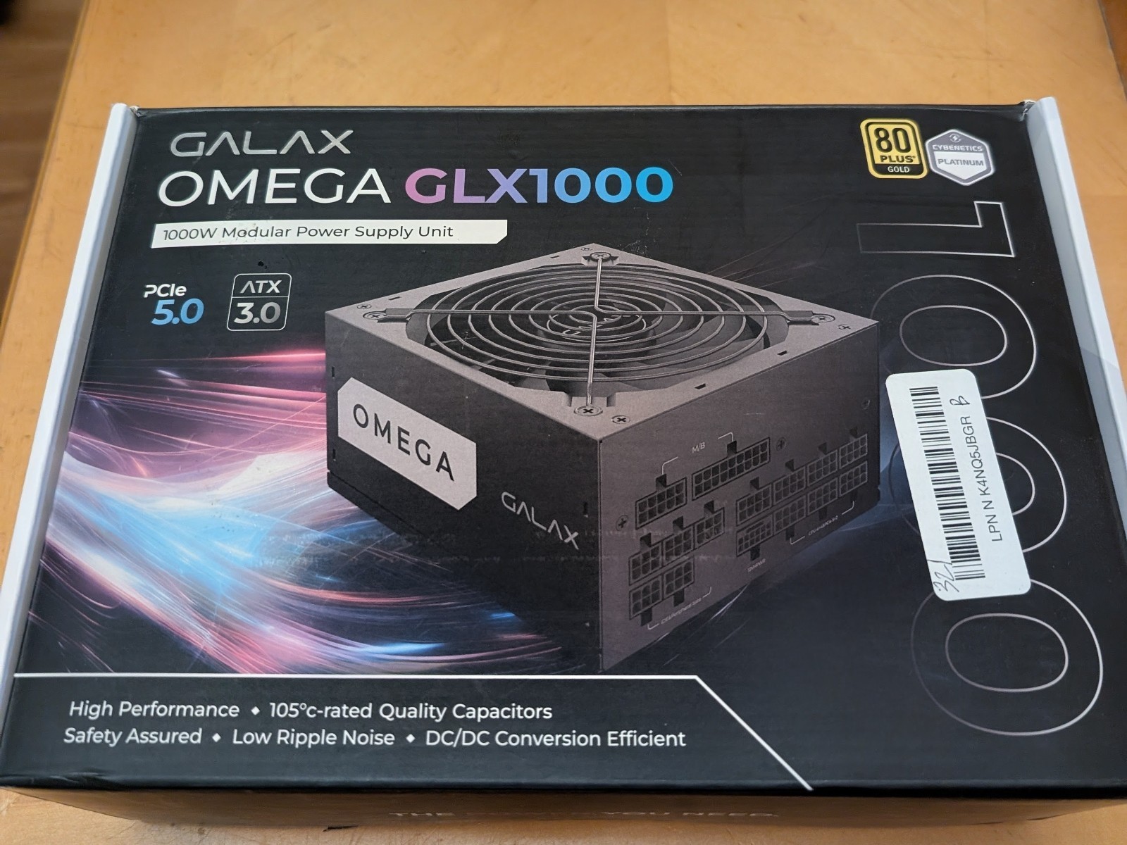 OMEGA GLX1000 Fully Modular Power Supply Unit 80 Plus Gold 1000W
