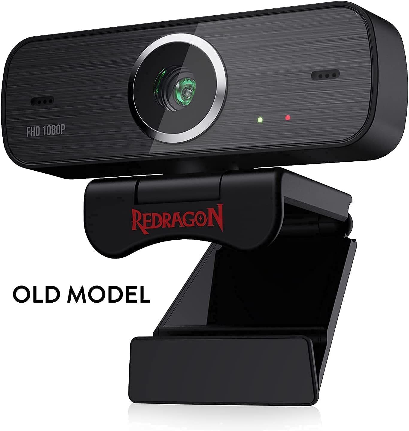Redragon GW800 1080P PC Webcam with Built-in Dual Microphone, 360° Rotation 