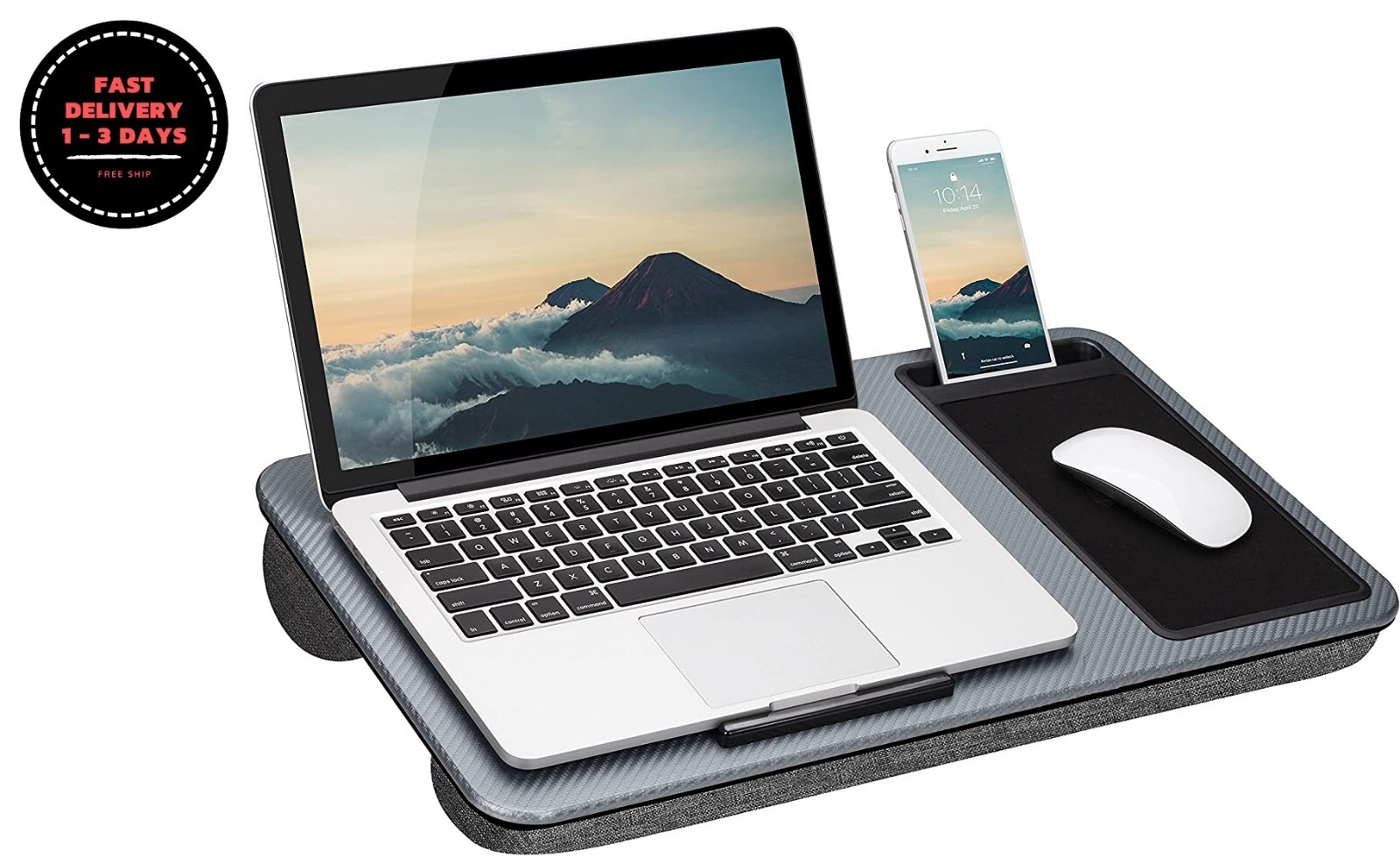 Mesita para laptop bandeja mesitas mesa para cama portatil comodo no se desliza