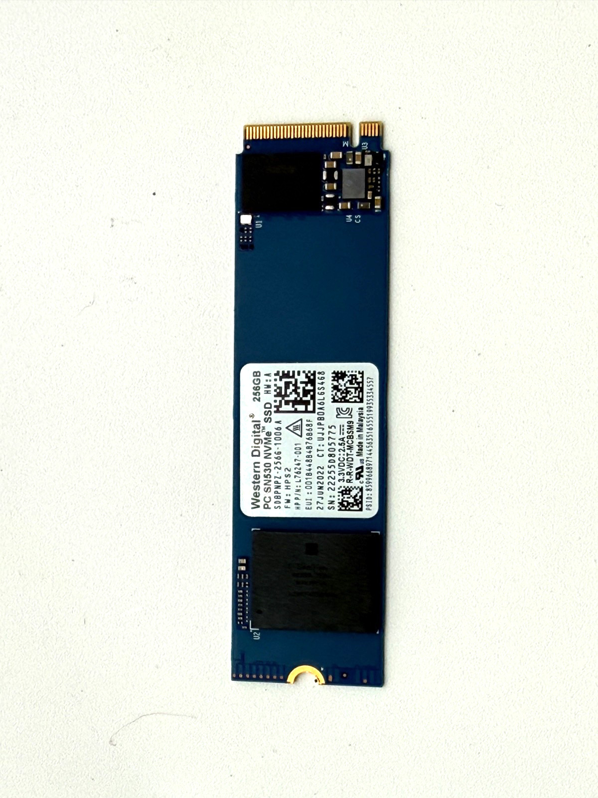 WD Western Digital 256GB PC SN530 NVMe SSD SDBPNPZ-256G-1006