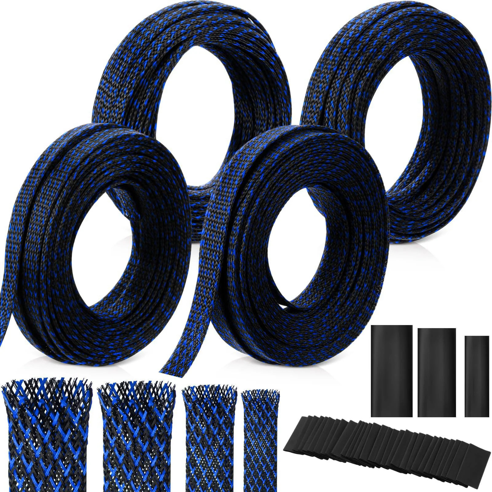 Tatuo 151 ft Braided Cable Sleeve Expandable Wire Sheathing