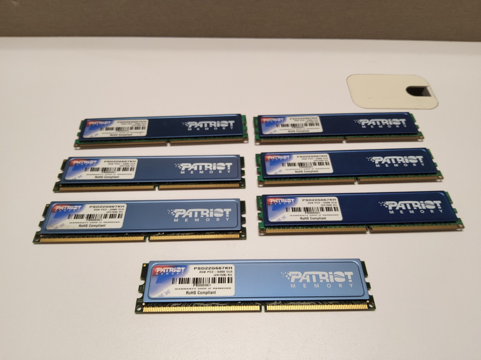 Patriot Signature 2GB (2 x 1GB) DDR2 667 (PC2 5300) Dual Channel PSD22G667KH
