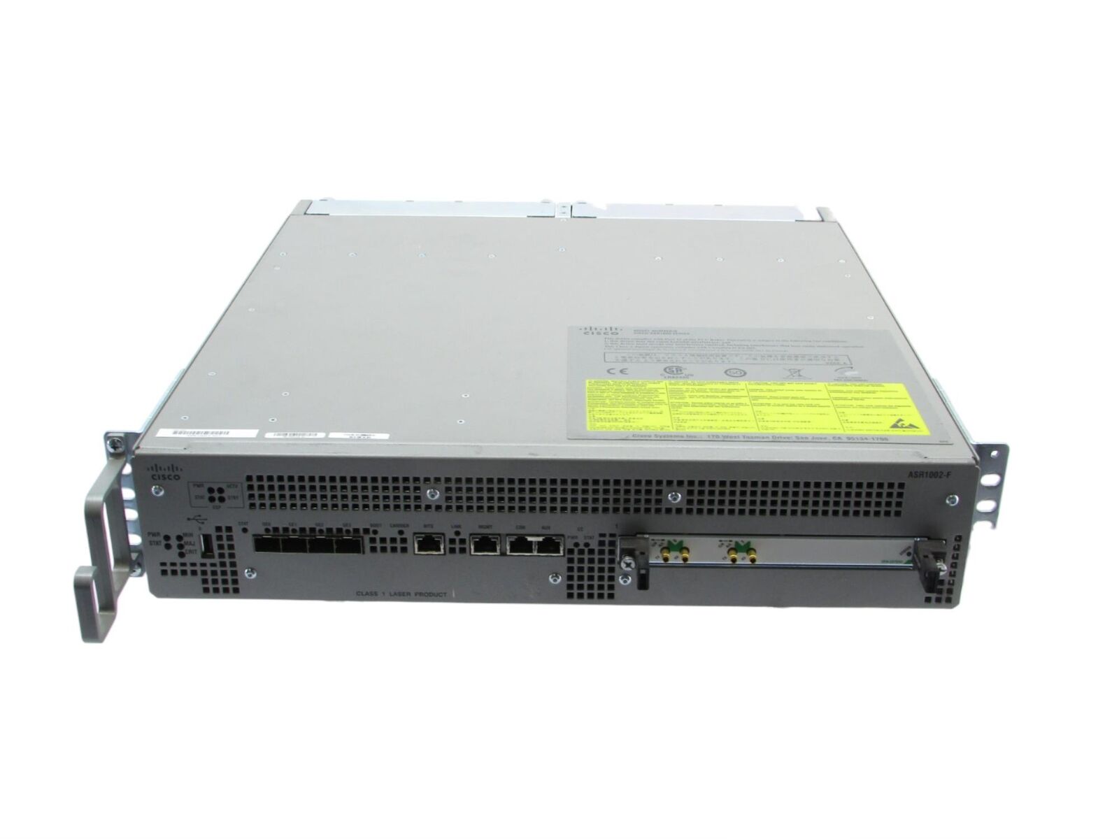 Cisco ASR1002-F V01 4x 1GE SFP 2x PSU Aggregation Service Router w/ Rack Ears