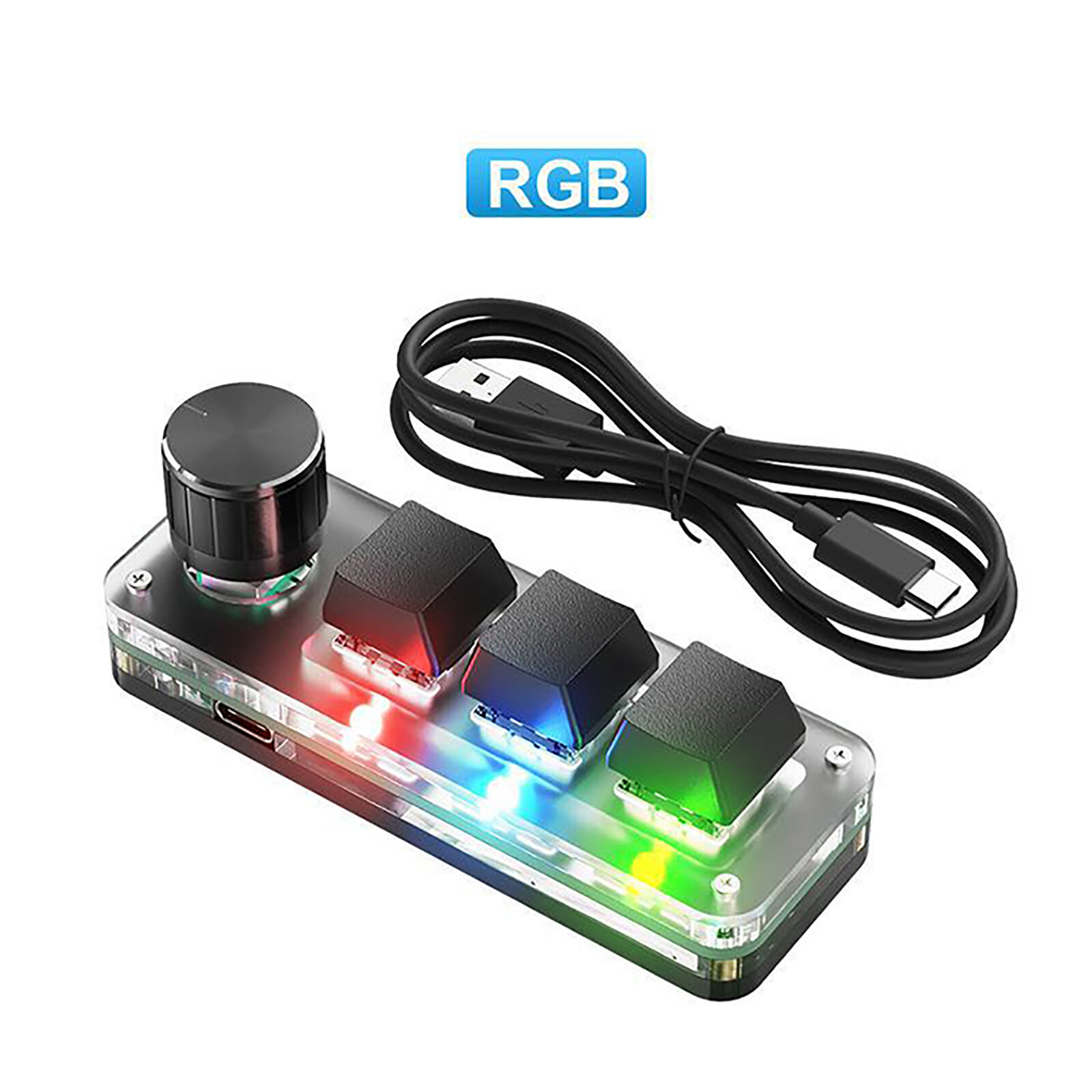 Bluetooth Mechanical Keyboard One-Handed Macros Quick Copy Keyboard RGB