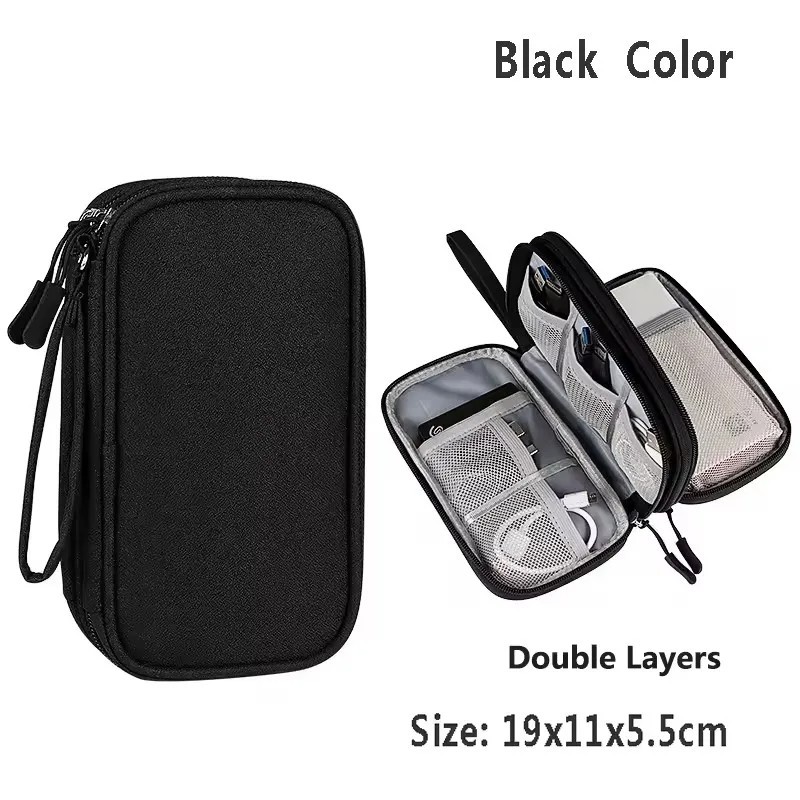 Waterproof Travel Cable Organizer Bag USB Charger Storage Case Electronic Access