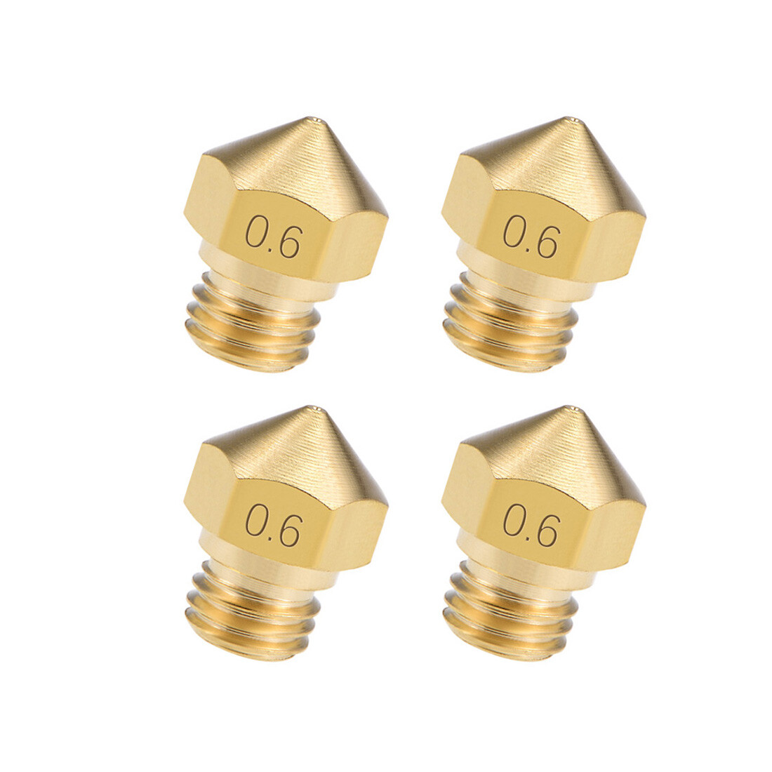 5PCS,0.6mm 3D Printer Nozzle for MK10 1.75mm Filament