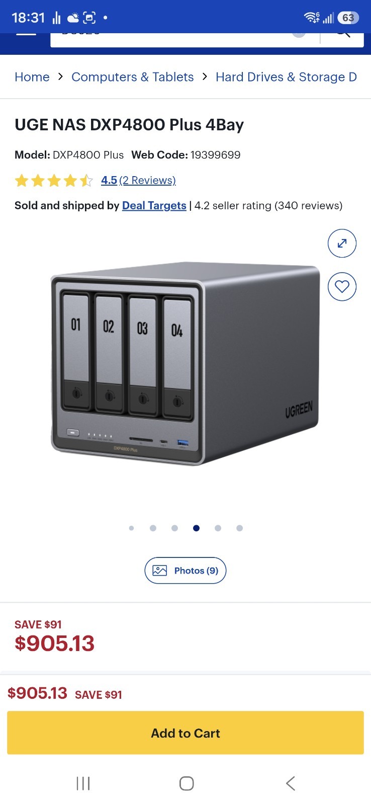 [BRAND NEW/ SEALED] 2x UGREEN DXP4800 Plus 4-Bay NAS Powerhouses