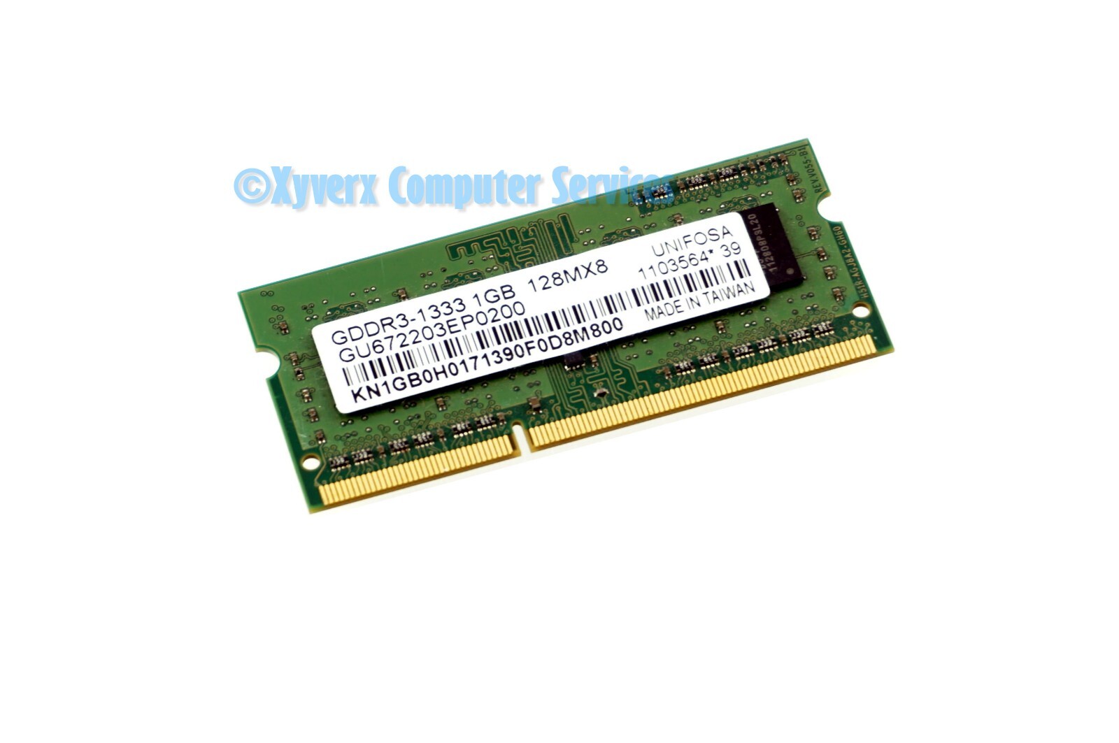 GU672203EP0200 GENUINE UNIFOSA LAPTOP MEMORY 1GB GDDR3-1333 128MX8 (CA67)