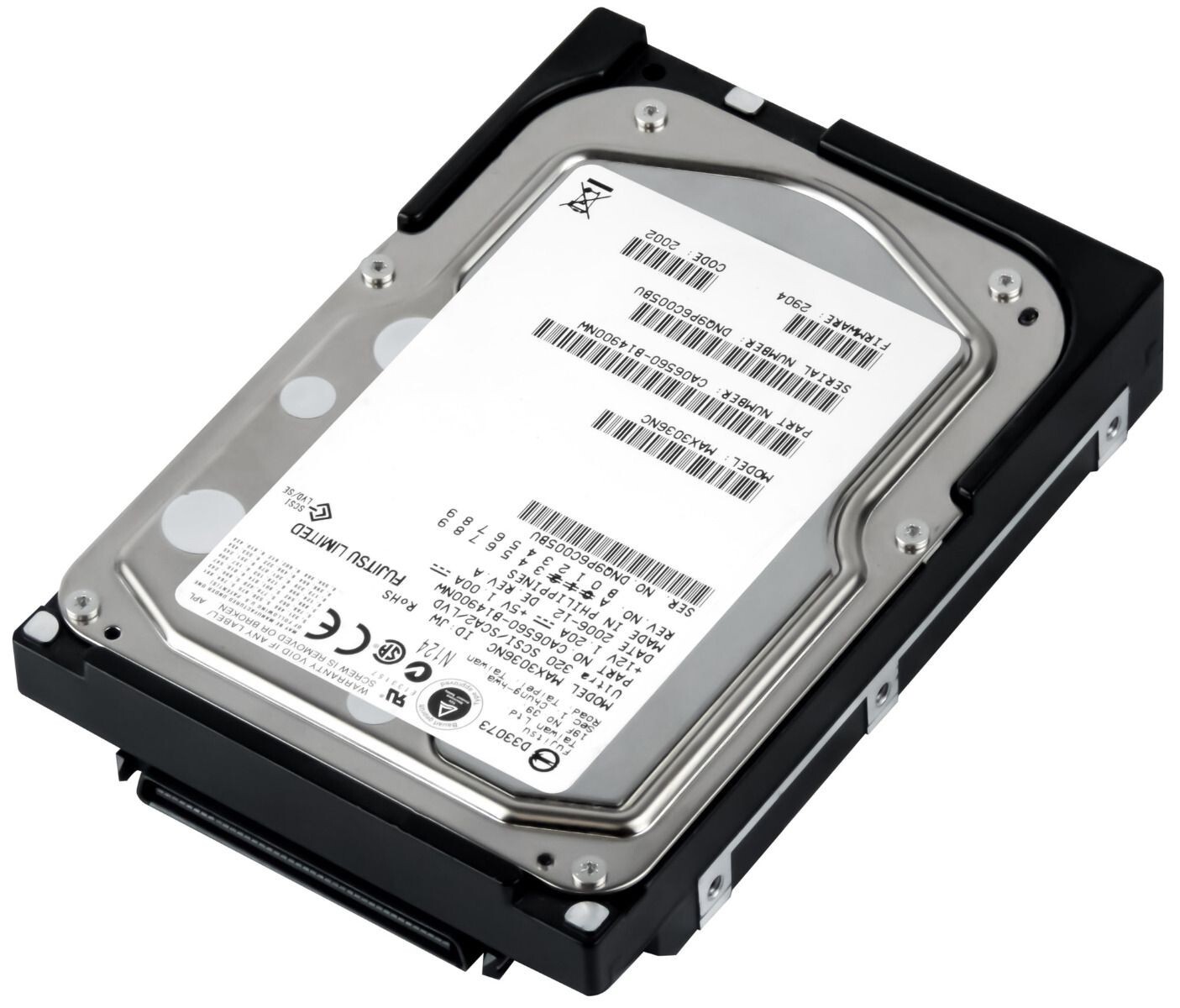 HARD DRIVE FUJITSU MAX3036NC 36GB 15000RPM 8MB 80-pin SCSI U320 3.5" inch