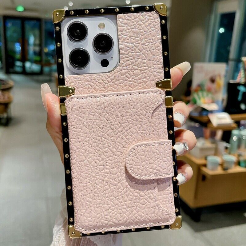 Leather Card Luxury Boxy Trunk Case For OPPO Reno 13 14 A40 A5 A57 A17 A58 A60