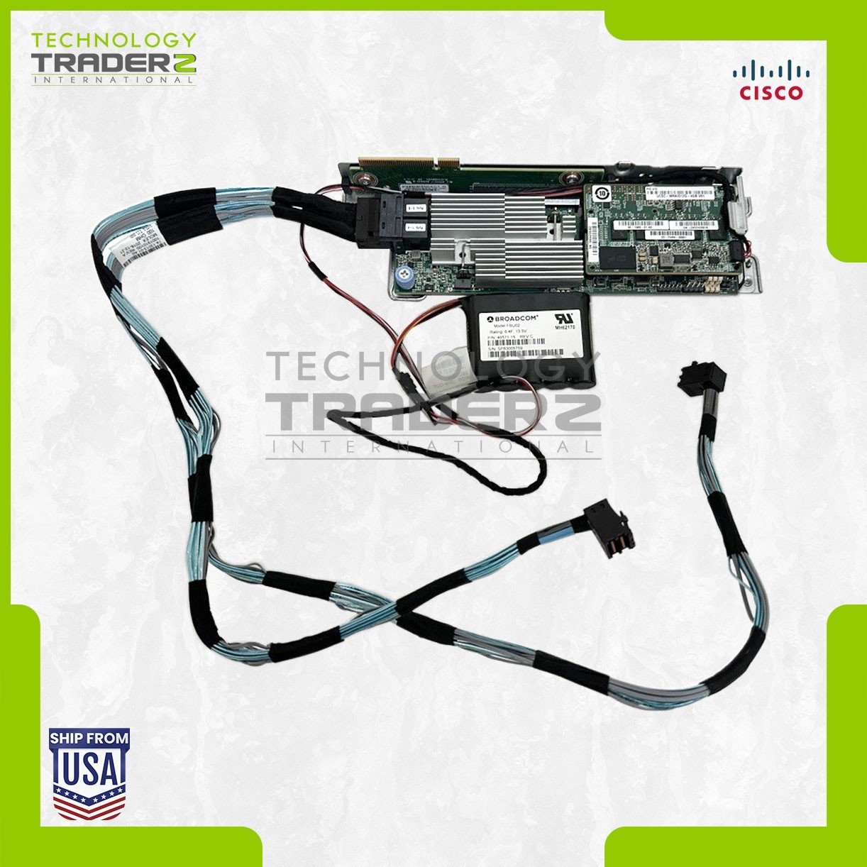 UCSC-MRAID12G V02 Cisco 12GB PCI-E SAS Controller W/ 1x UCSC-MRAID12G-4GB V01
