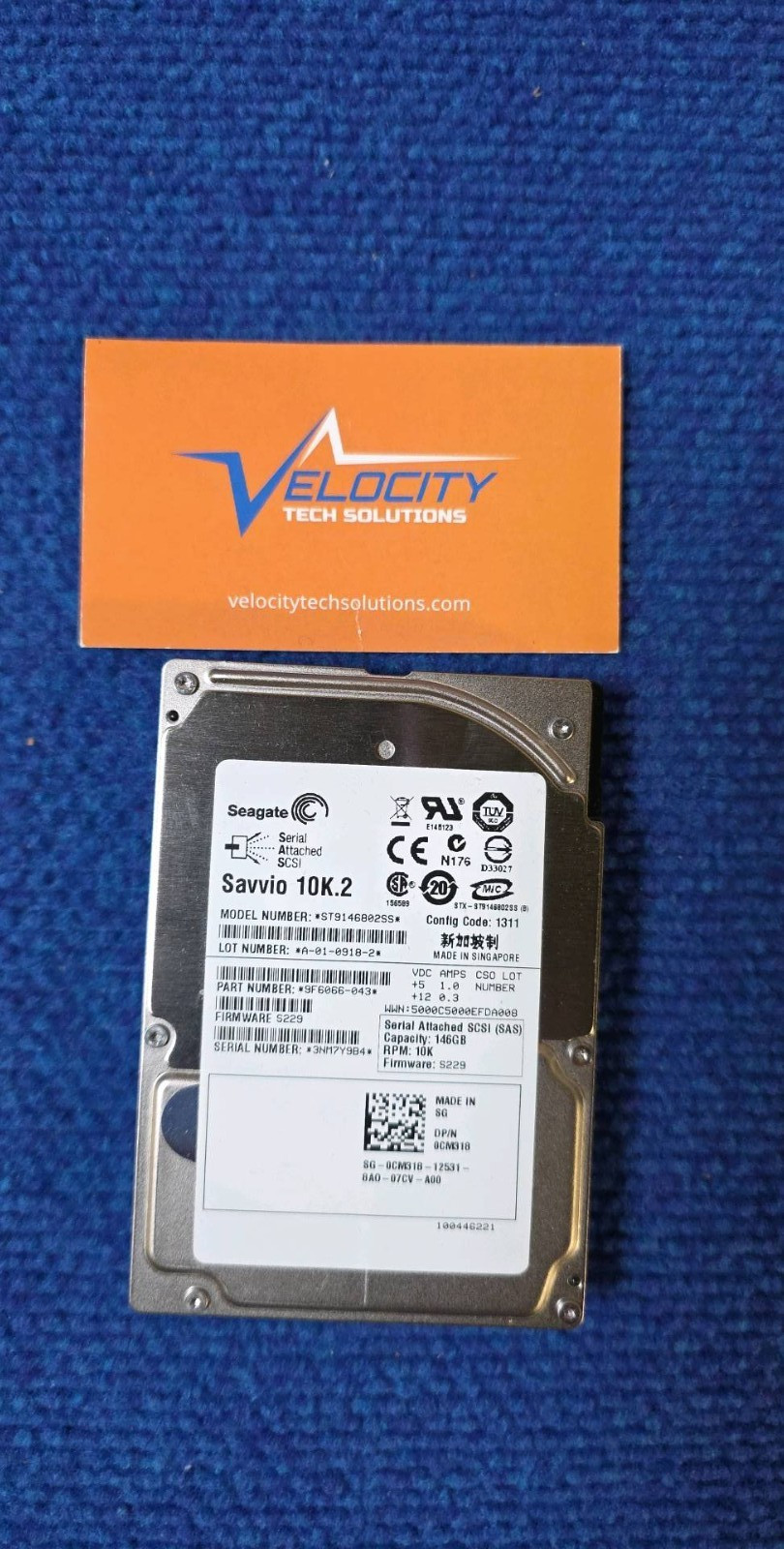 Dell 146GB Internal 10K RPM  3GB/s SAS 2.5" (CM318) HDD