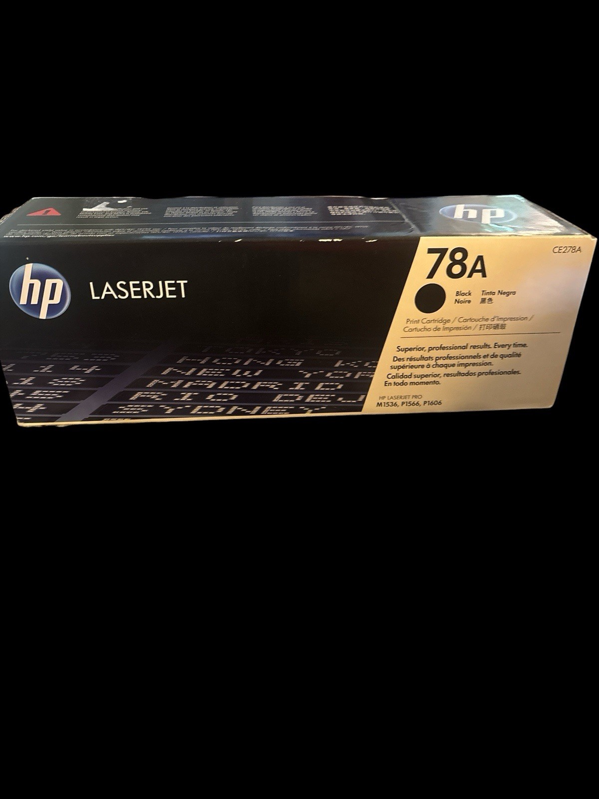 Genuine HP LaserJet 78A Toner Print Cartridge Black CE278A Sealed (Box Damage)