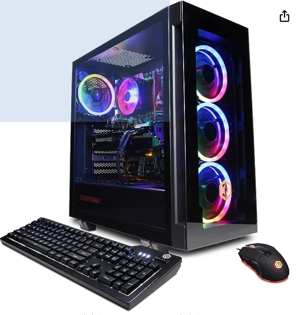 CyberPowerPC Gamer Xtreme VR Gaming PC, Intel Core i7-13700F 2.1GHz, GeForce RTX