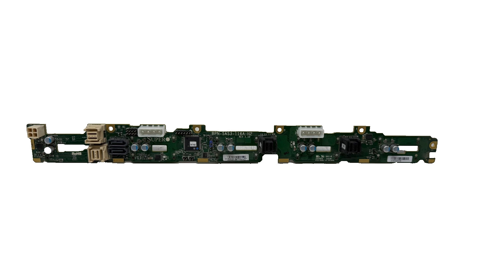 Supermicro BPN-SAS3-116A-N2 SAS3 8 x 2.5" HDD 2 x 2.5" PCI-E NVMe/SAS Backplane