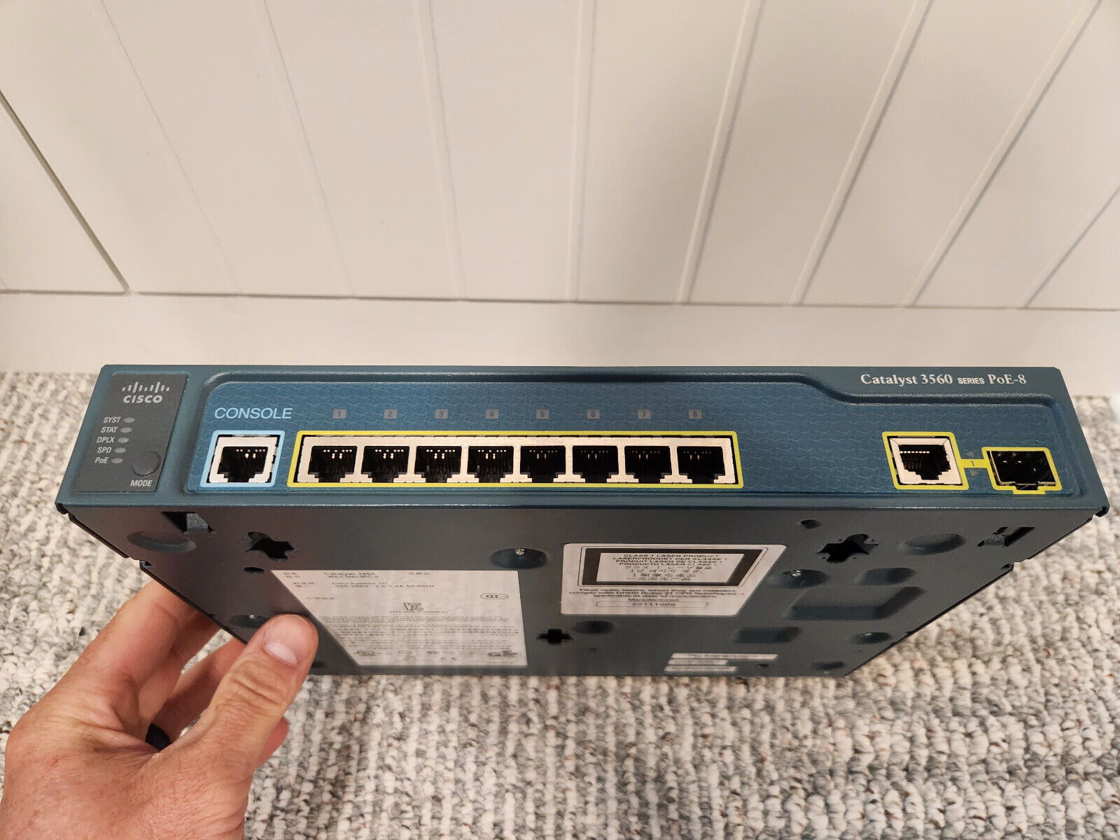 Cisco WS-C3560-8PC-S 3560 8 port POE switch (un-used, no box)