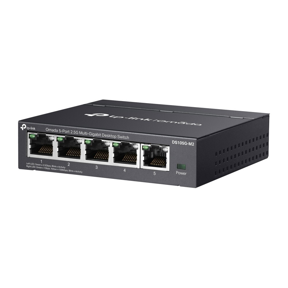 TP-Link DS105G-M2 | Omada 5-Port 2.5Gbps Multi-Gigabit Unmanaged Desktop Switch