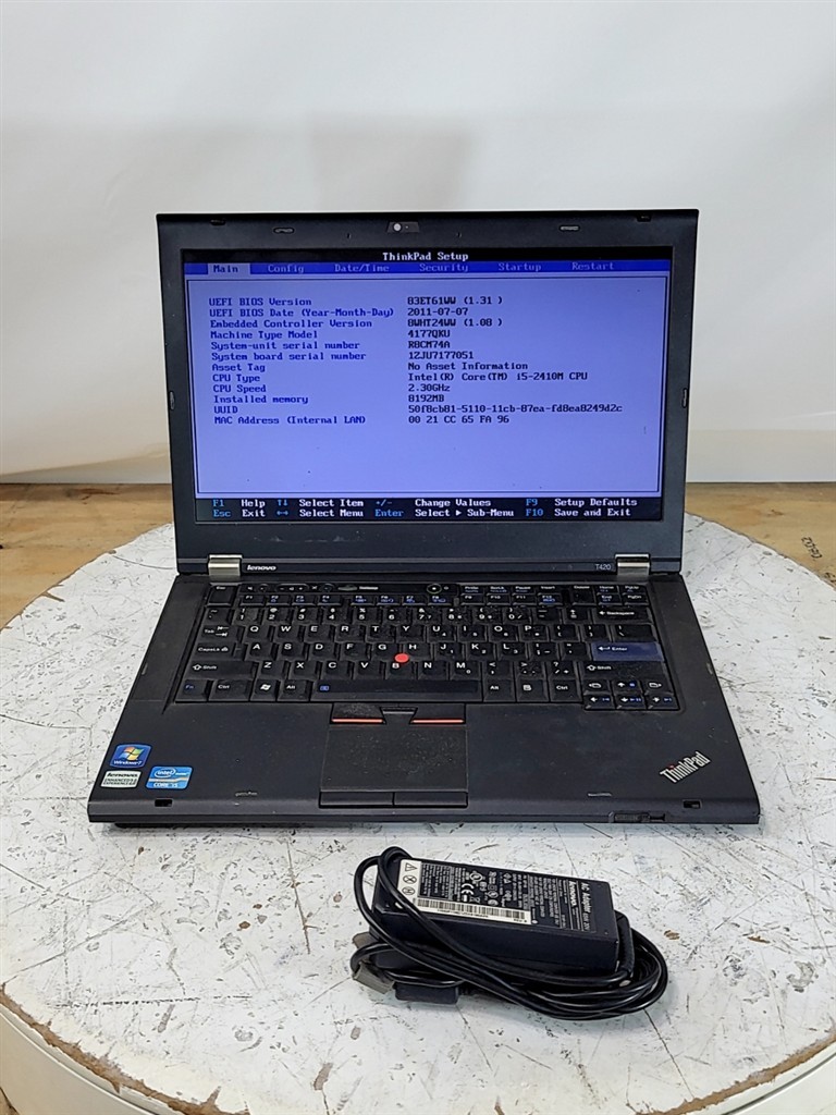 LENOVO ThinkPad T420 4177QKU Laptop Intel I5-2410M 4GB 320GB See Notes