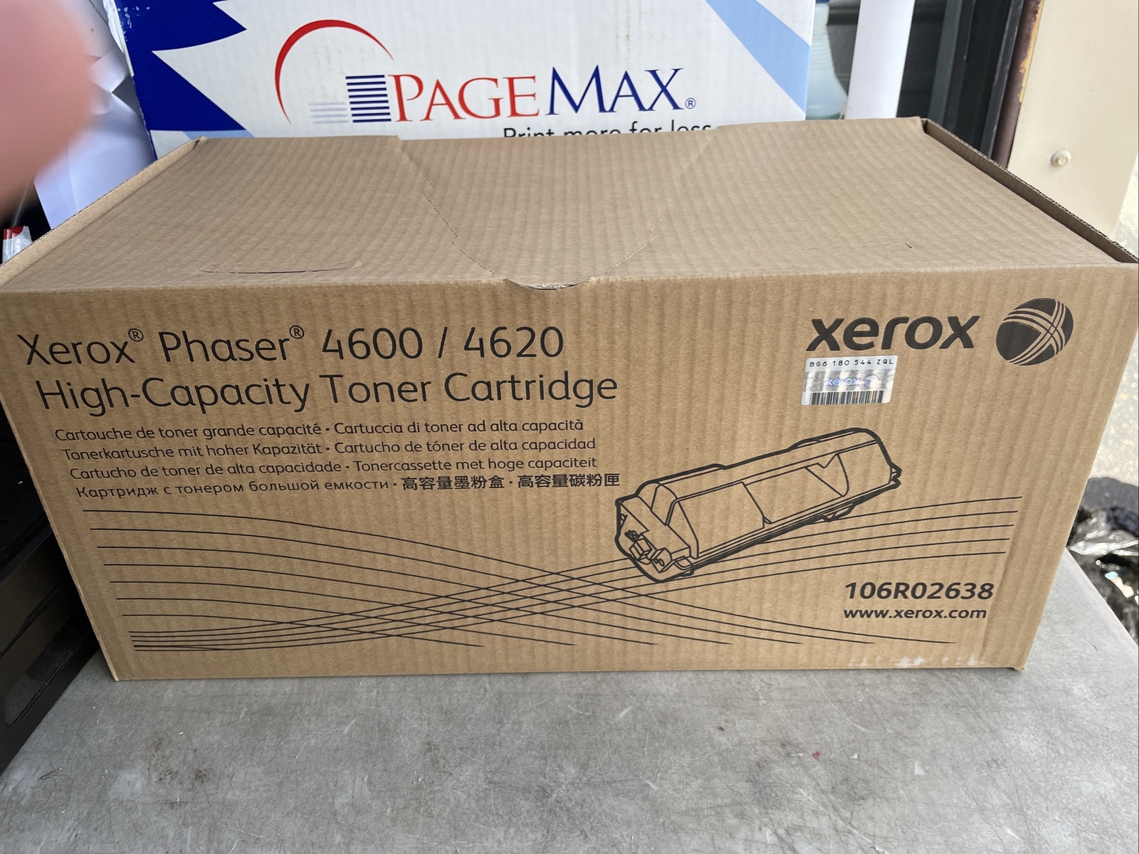 Genuine OEM Xerox 106R02638 Black High Yield Toner For Phaser 4600,4620   NEW
