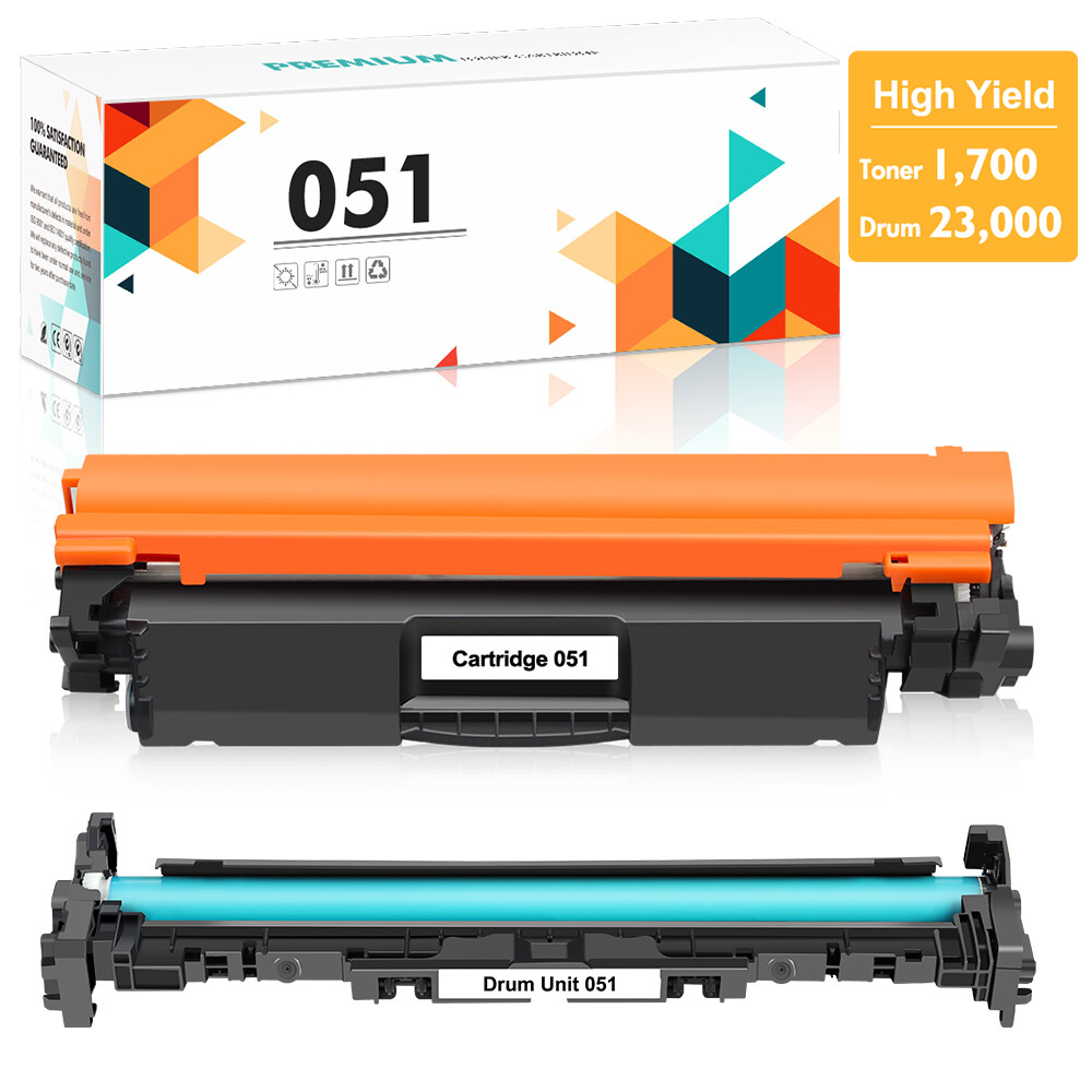 Drum Unit and Toner for Canon 051 ImageCLASS LBP162dw 1692dwkg LBP161dn 161ic