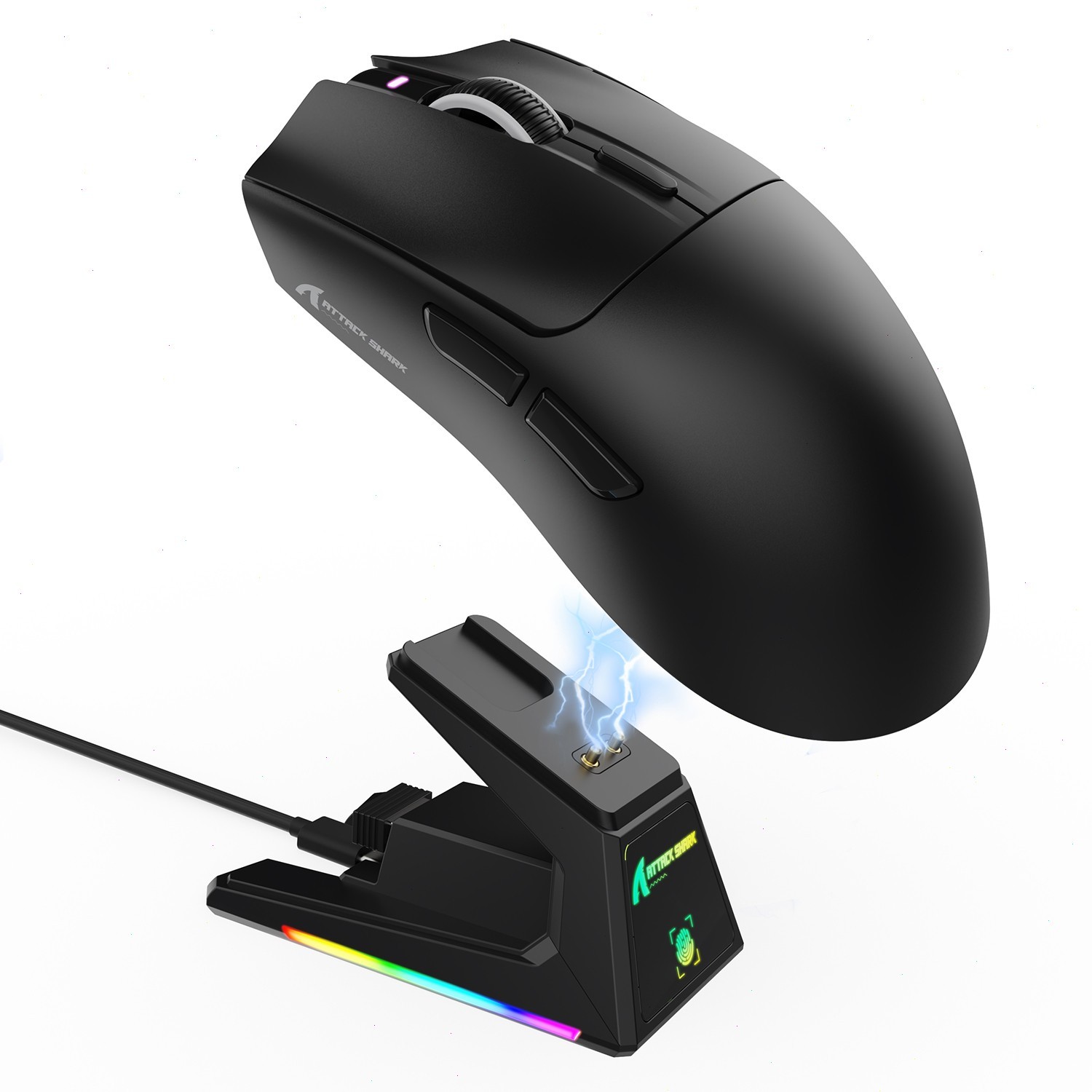 ATTACK SHARK X1 Wireless Gaming Mouse with Charging Dock RGB 53±3g Ultra-Light