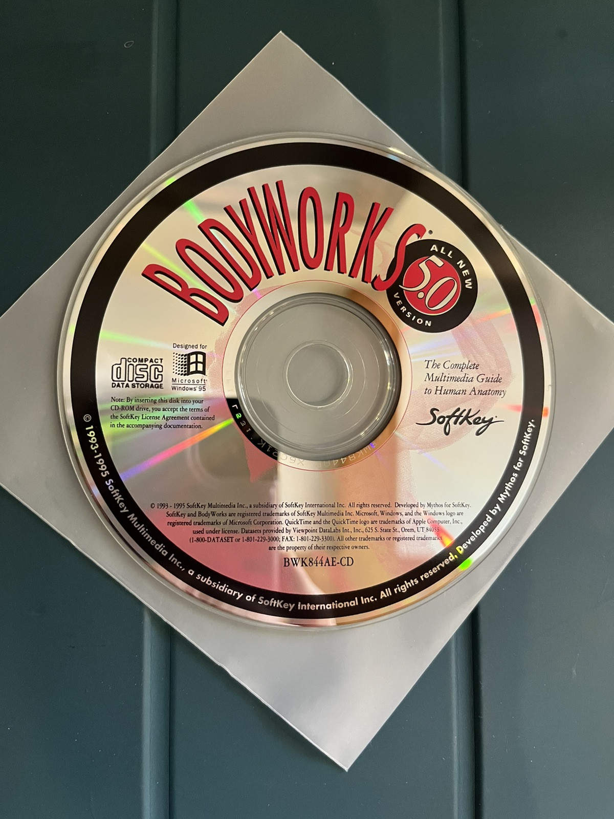 BodyWorks 5.0 Softkey CD-rom for Windows