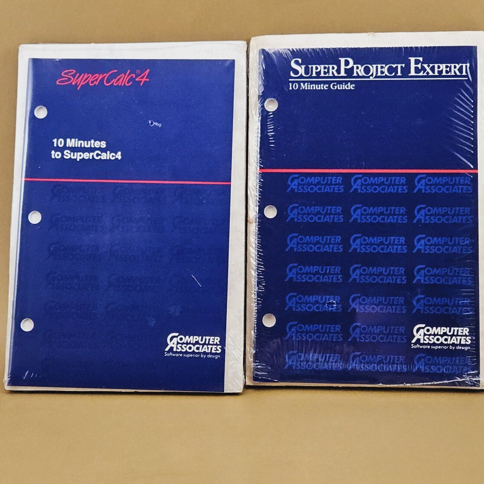 Vintage Computer Associates Super Project Expert & SuperCalc4 Floppy Disc Sets