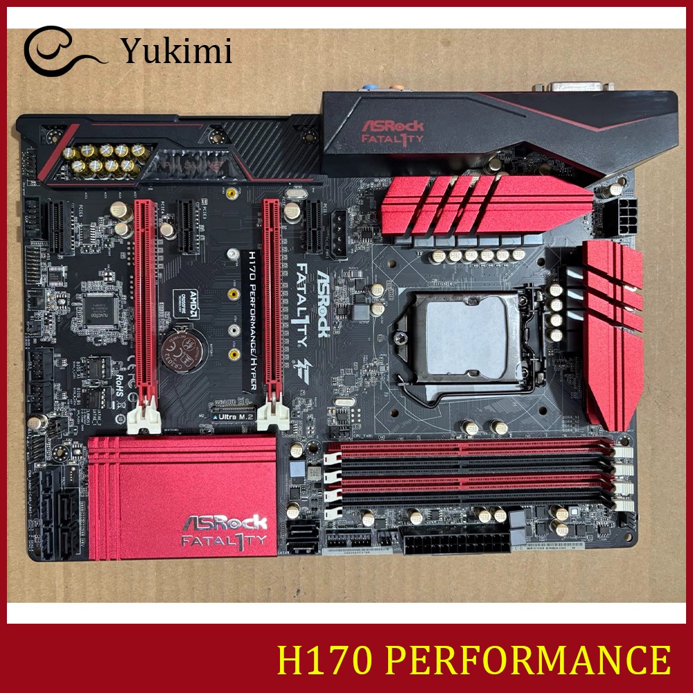 FOR ASROCK H170 PERFORMANCE DDR4 *4 LGA 1151 64GB VGA Ｍotherboard Test OK