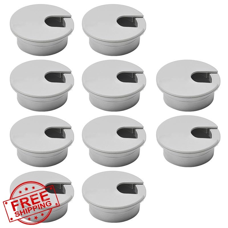 EASYEAH 10 Pcs Desk Grommet 2" / 50 mm, Desk Cord Hole Cover, Cable Grommet A...