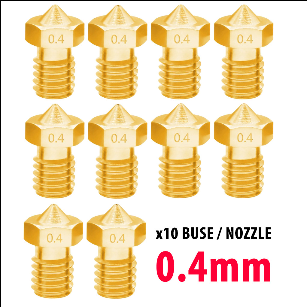 x10 Nozzle 0.4mm for MINGDA MAGICIAN X / X2 / MAX / PRO 3D printer nozzle lol