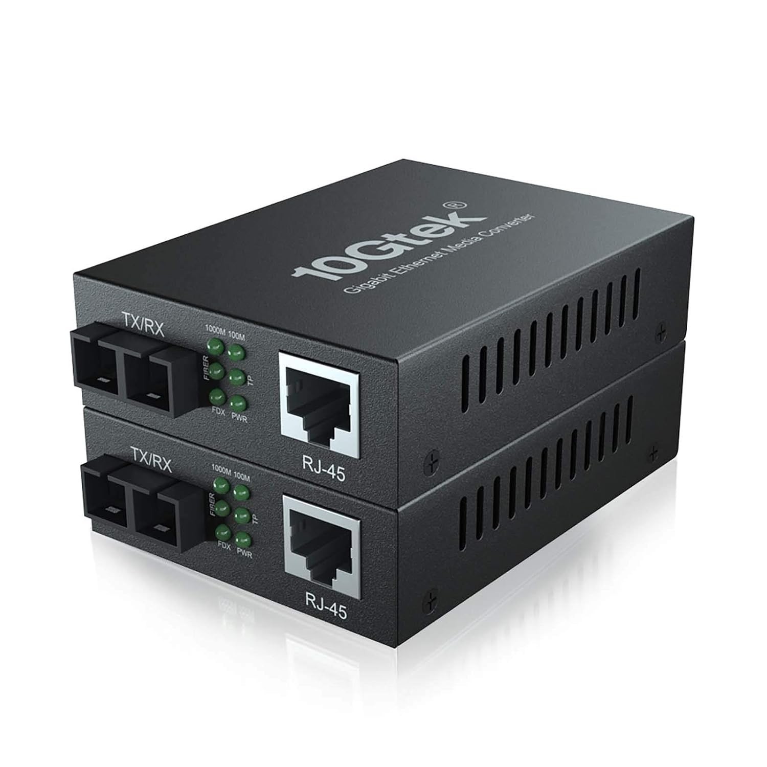 10Gtek Gigabit SingleMode Fiber to Ethernet Media Converter Dual SC RJ45 20km