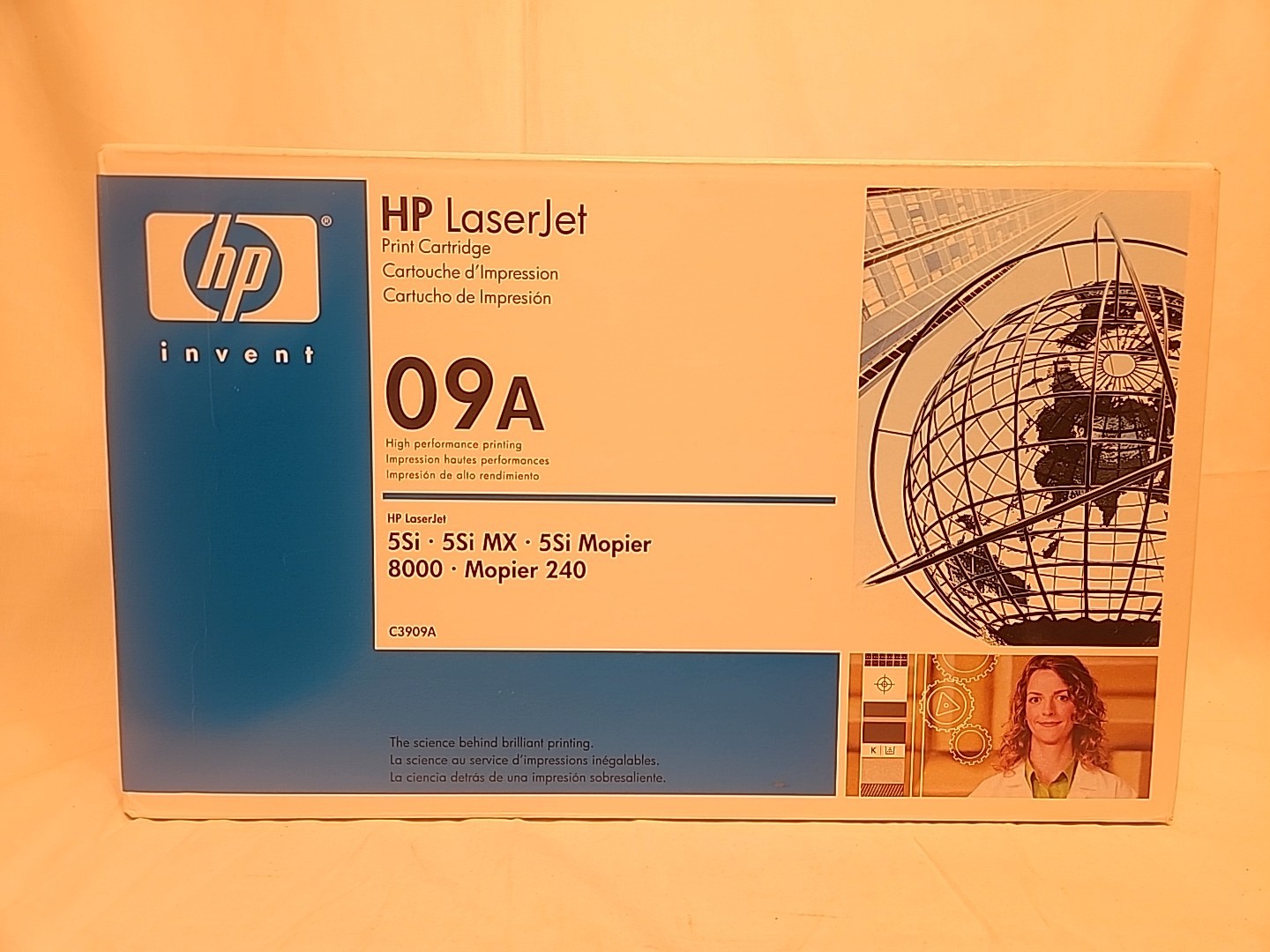 HP C3909A Black Toner Cartridge 8000/5Si Genuine New Sealed Box