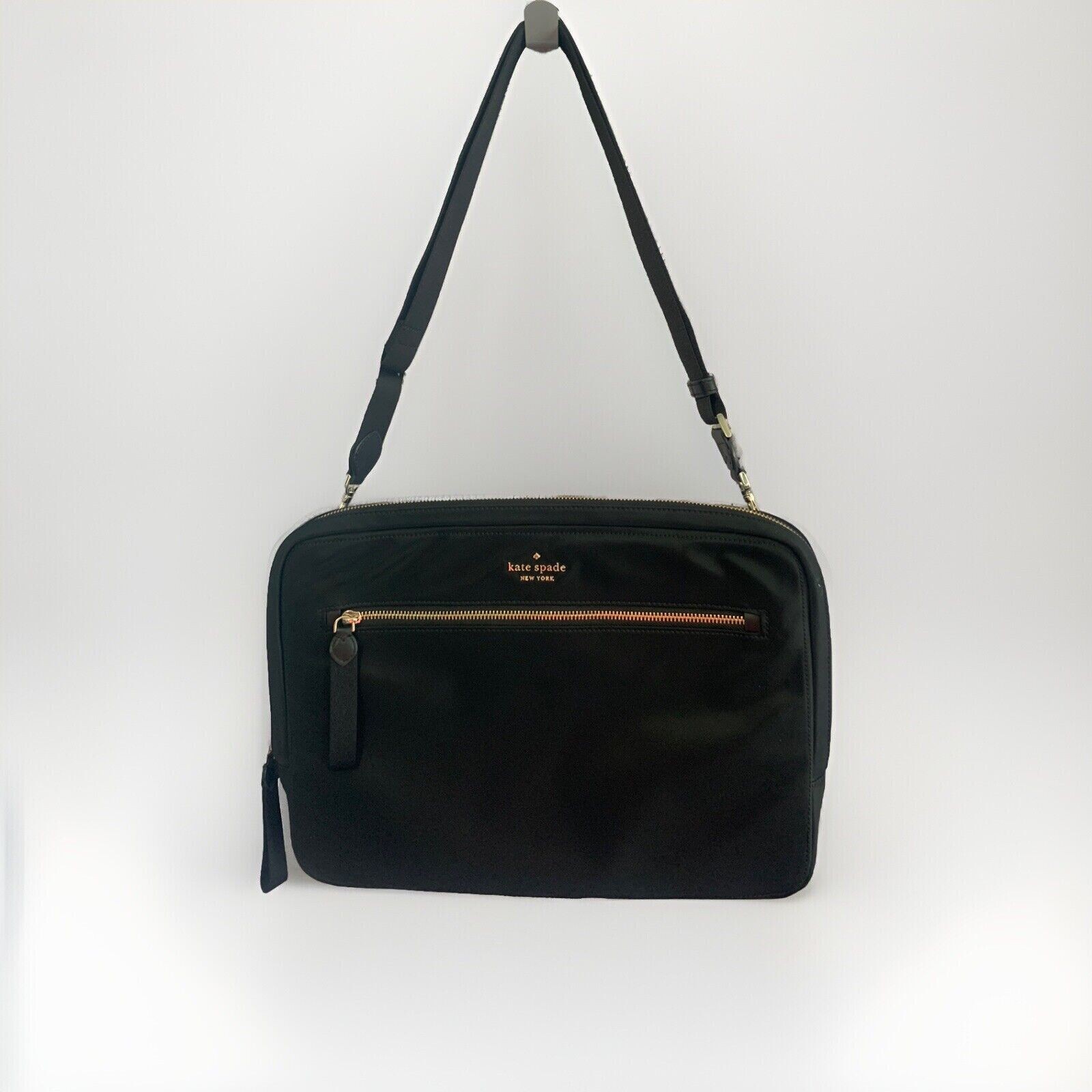 NWOT Kate Spade 15" Laptop Bag Chelsea Messenger Sleeve Black New