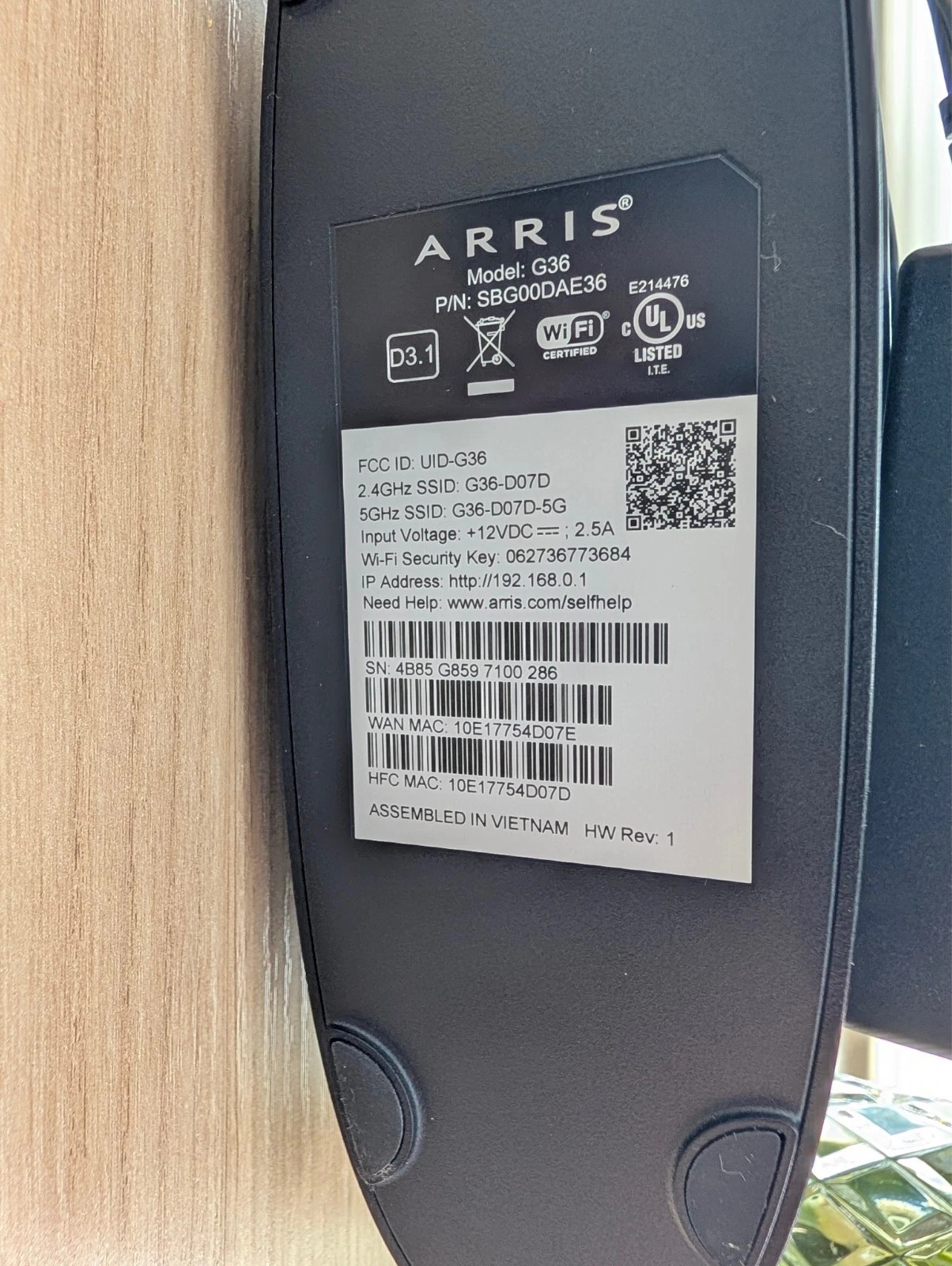 ARRIS Surfboard G36 DOCSIS 3.1 Multi-Gigabit Cable Modem & AX3000 Wi-Fi Router