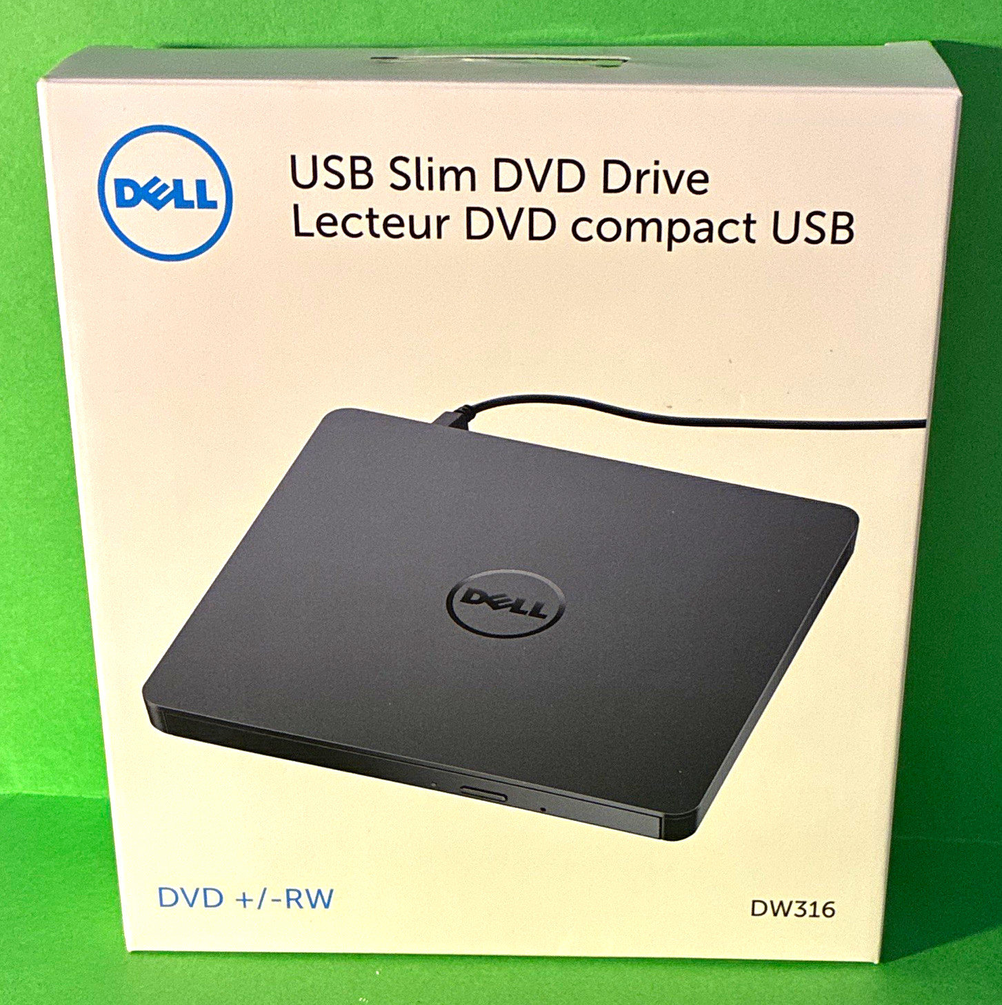 Dell DW316 Slim USB-Powered External DVD+/-RW Drive 8x Black