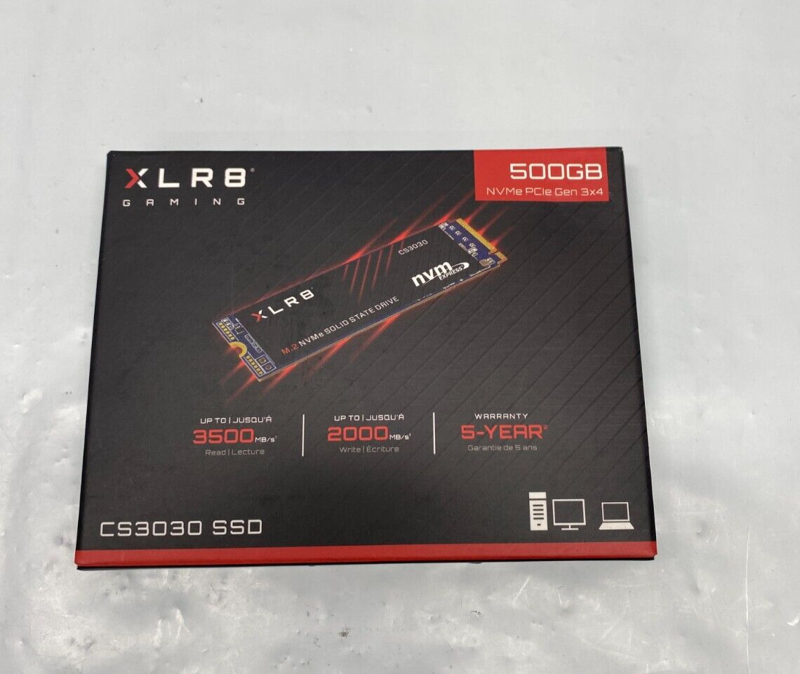 PNY XLR8 Gaming CS3030 500GB M.2 Internal SSD (M280CS3030-500-RB)