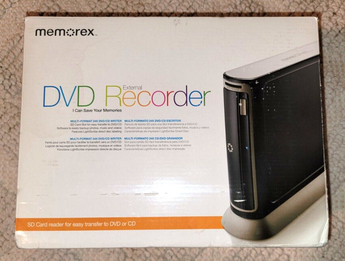Memorex MRX 550LE v1 Multiformat CD/DVD External Recorder