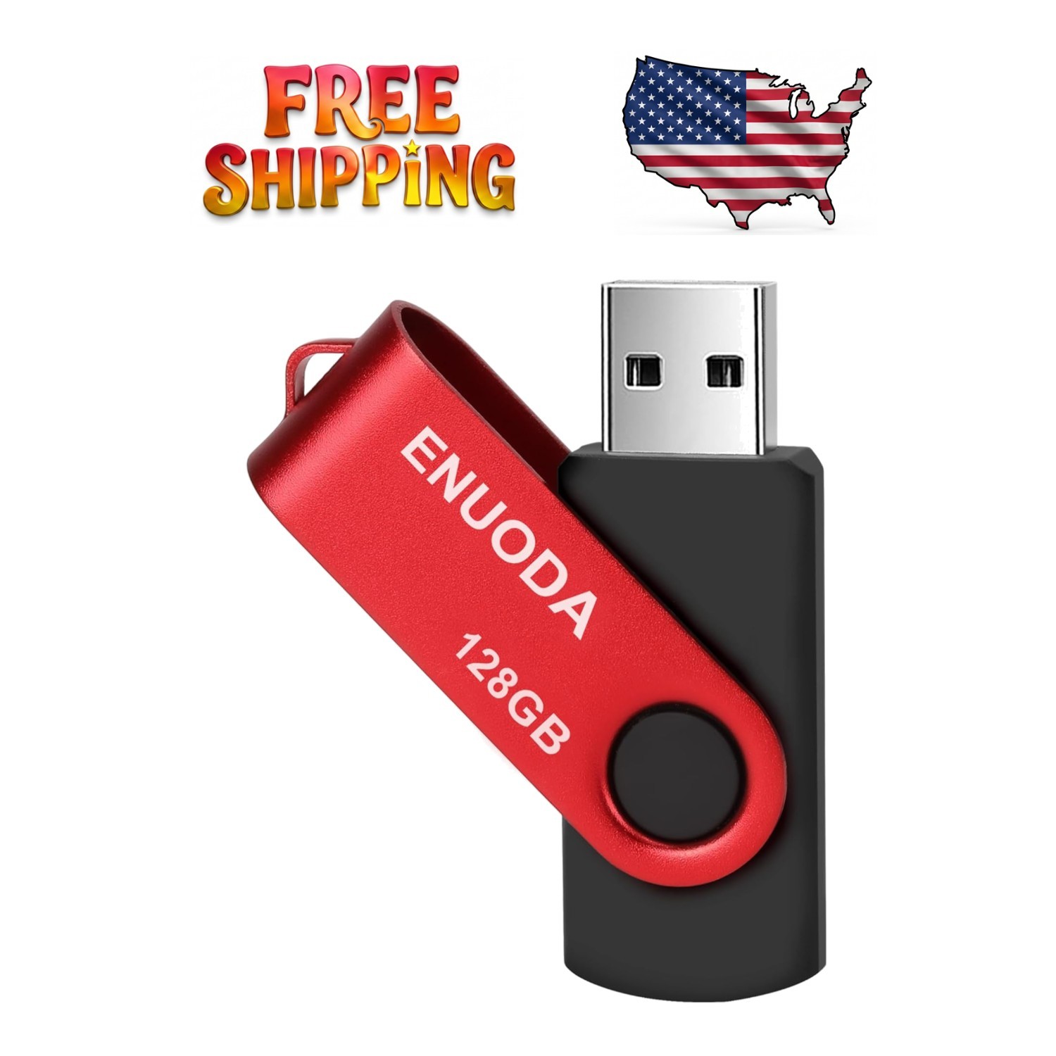 Versatile 128GB USB Flash Drive for PCs and Laptops - Portable Storage Solution