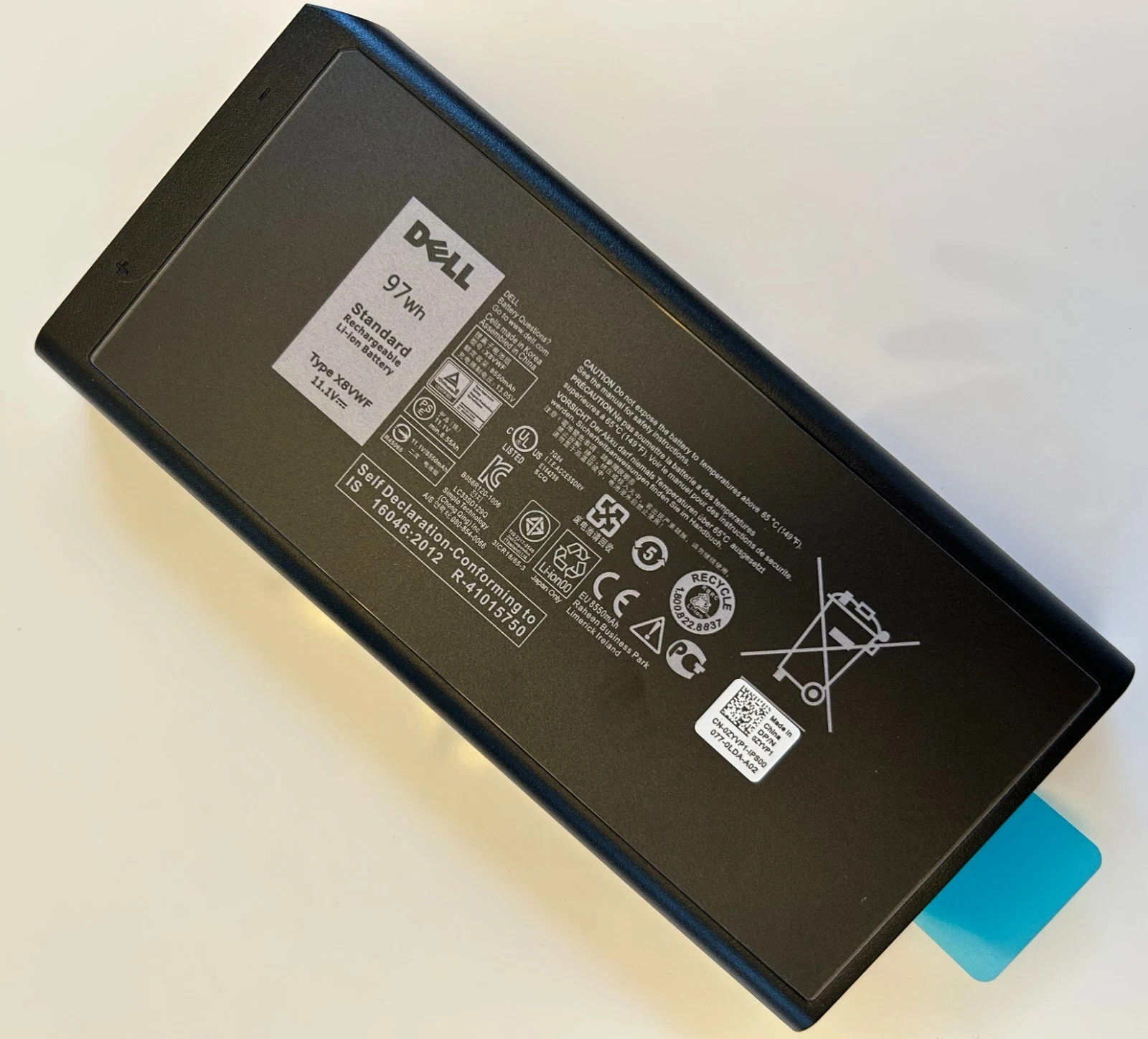 Original X8VWF Battery For Dell Latitude 14 Rugged 5404 5414 E5404 Extreme 7404