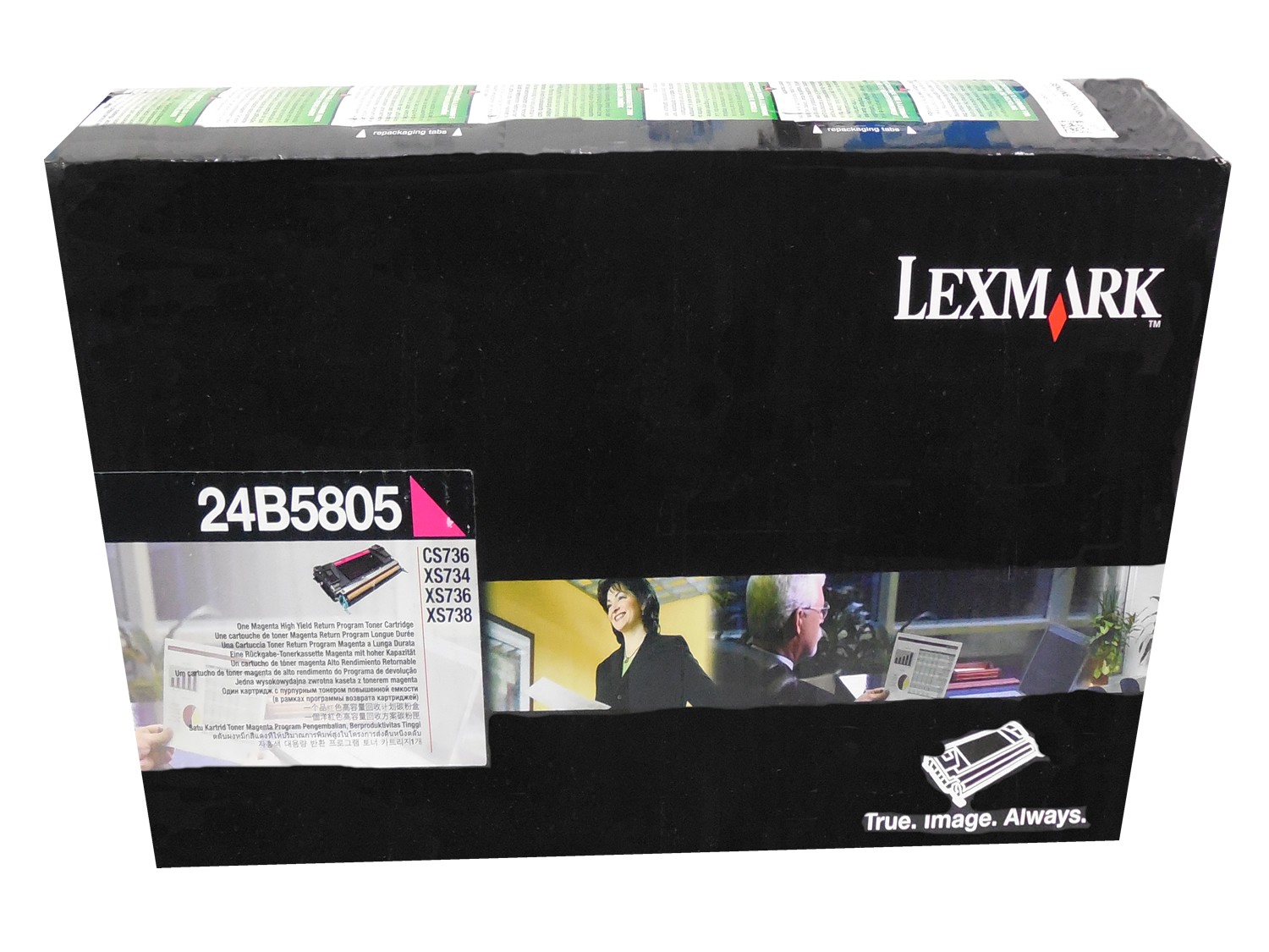 Lexmark 24B5805 Magenta High Yield Toner Cartridge Genuine OEM Original