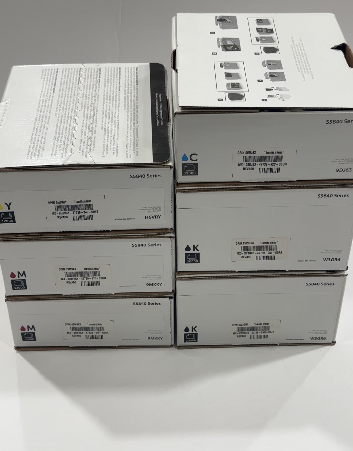 Dell Toner Cartridge S5840 Series Lot (See Description)