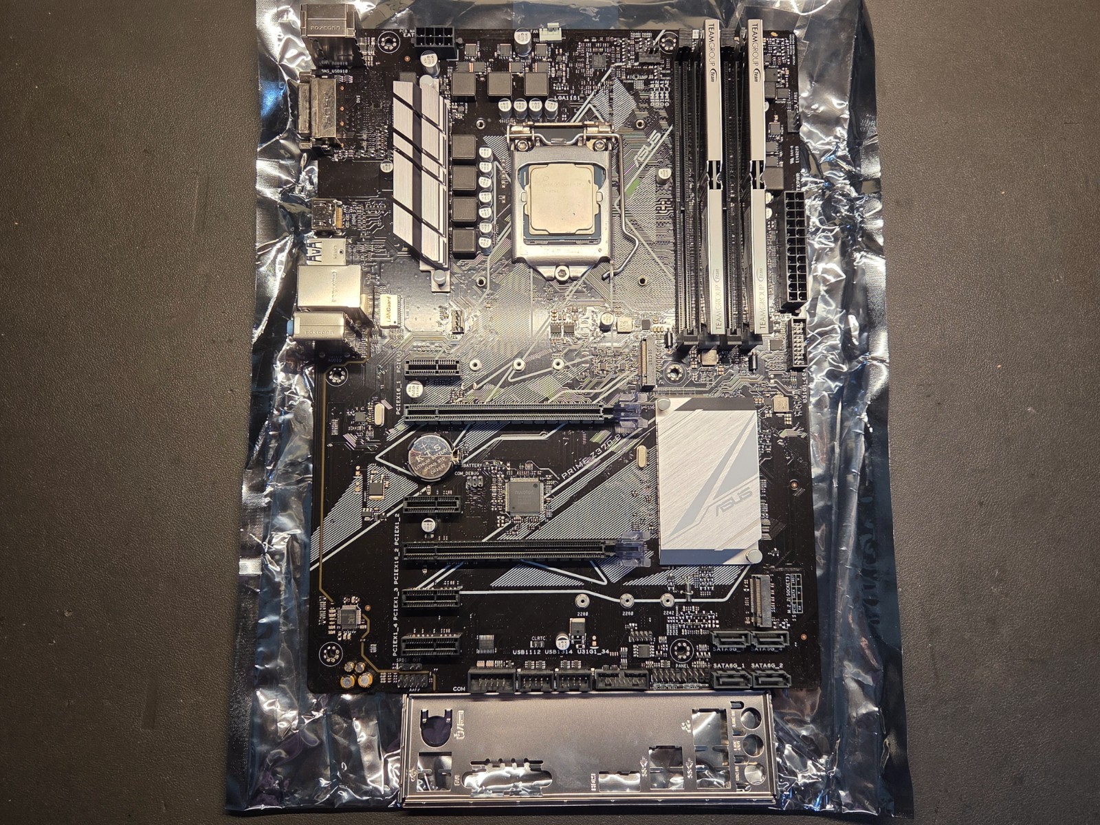 ASUS Prime Z370-P Rev 1.01 Motherboard + Core i7-8700 CPU + 16GB RAM + IO Shield